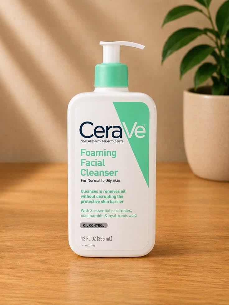 CeraVe Foaming Facial Cleanser (355ml) — image 1