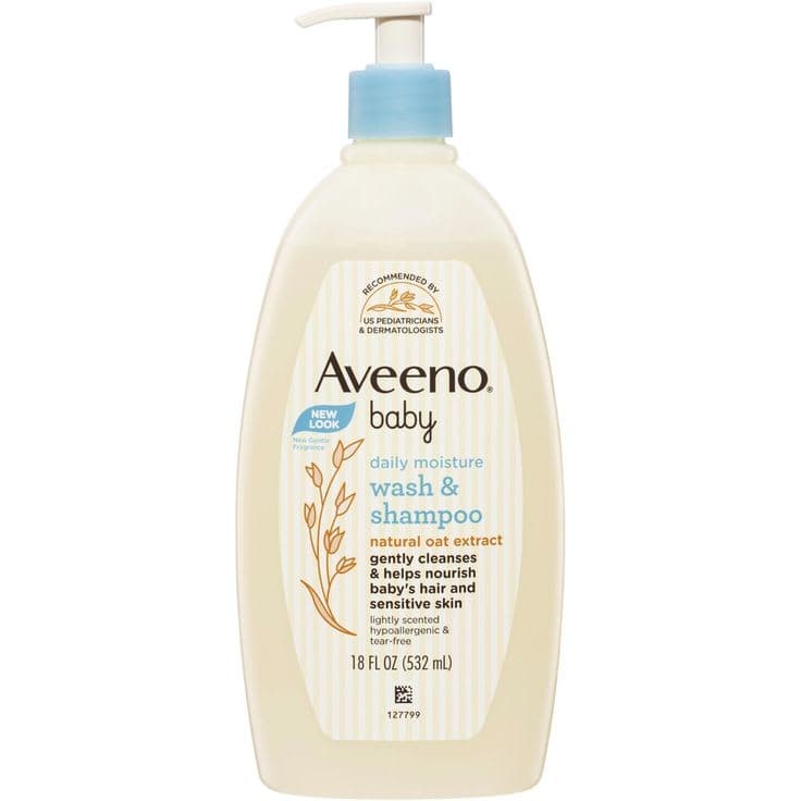 Aveeno Baby Daily Moisture Wash & Shampoo (532ml) — image 1