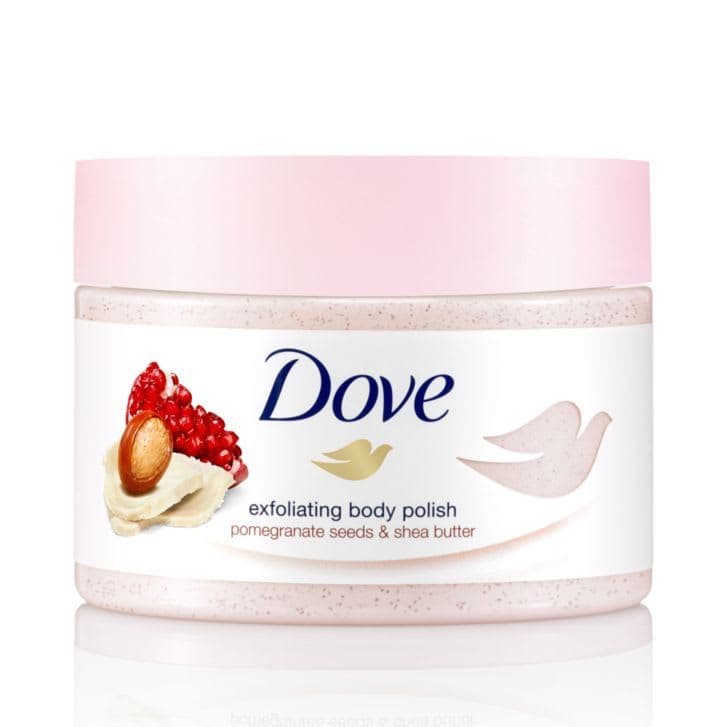 Dove Exfoliating Body Scrub – Pomegranate Seeds & Shea Butter Scent 225ml — image 1