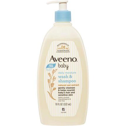 Aveeno Baby Daily Moisture Wash & Shampoo (532ml)