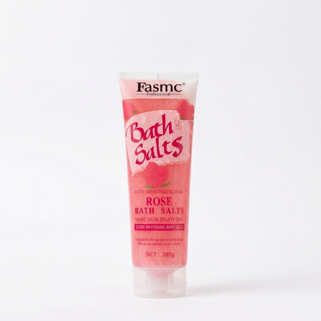 4da91b2d-d19c-4307-8dcd-1bdccd87835f Fasmc Professional Rose Bath Salts Body Massage Scrub (380g) - Image 1