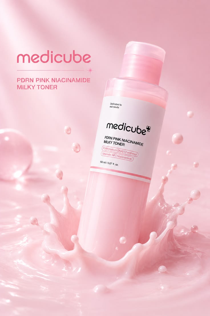 defd2642f372716b05cc6606d35ea1ee Medicube PDRN Pink Niacinamide Milky Toner (150ml) - Image 1